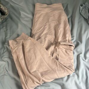 Pale nude colored sweatpants
